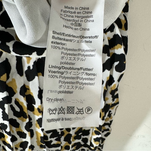 J Crew Factory Leopard print pleated mini skirt NWT - Picture 7 of 9